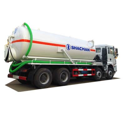 China Carbon Steel Shacman 8x4 Sewage Suction Truck For 20CBM Tanker for sale