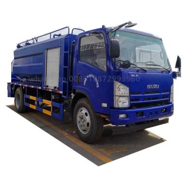 China Q235 Carbon Steel Stainless Steel Factory Hot Sales Style Jet Vacuum Trucks Sewer Jetting Trucks Bin Cleaning Truck for sale