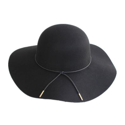 China COMMON Warm Sale 100% Wool Felt Floppy Wide Brim Winter Hats For Women for sale