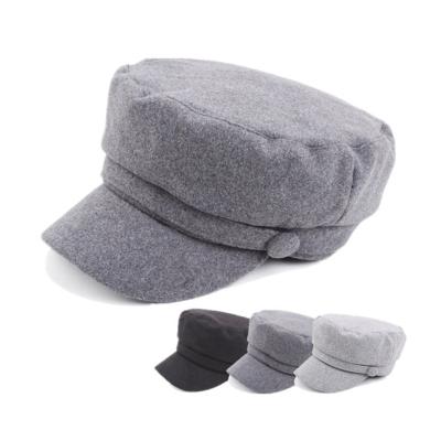 China Winter COMMON Woolen Military Hats Fashion Taxi Driver Hat Newsboy Cadet Windproof Warm Hat for sale