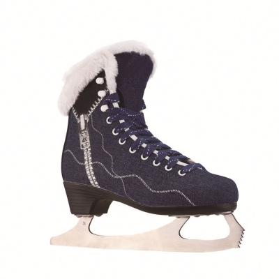 China Custom Rental Ice Skates Fiberless Logo Chassisless Bracket Rubber Outsole for sale