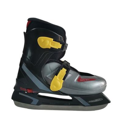 China Fiber Black Color Professional Ice Hockey Skates for sale