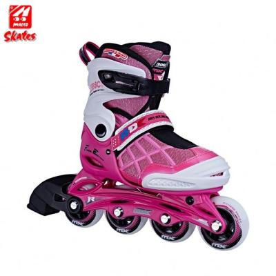 China Plastic Aggressive Sliding Green Yellow Charms 3 Part In 1 Fly Boots Baby Straight Roller Beginner Rubber Skates for sale