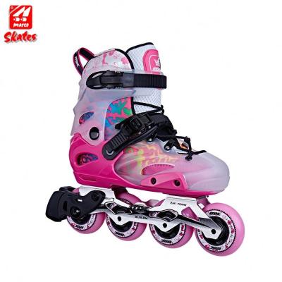 China Aluminum Metal Baseplate Height Rollernew Design Quad Roller Adjustable Shoes For Kids And Girls Colorful Custom Four Wheel Skate for sale