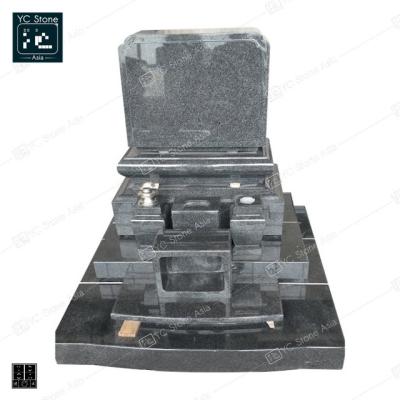 China Poland G654 Granite Headstone G623 Granite Mausoleums Japan Europe Cheapest Tombstone And Memorial for sale