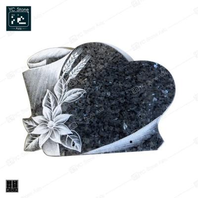 China EUROPEAN Wholesale Beautiful Natural Granite Customized Grave Memorial Plaques for sale