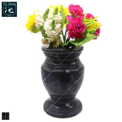 China Modern Black Granite Flower Vases Headstones Granite Flower Vases For Headstones And Gravestones for sale