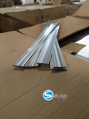 China Silver High Frequency Welded Aluminum Alloy Tubes Pipe for Condenser Assemble Connection Type Silver Finish for sale