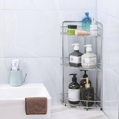 China High quality viable cheap 3 tier triangle stainless steel kitchen bathroom shelf for sale