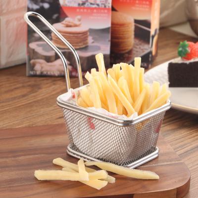 China Good Quality French Restaurant Kitchen Basket Stainless Steel Basket 201 Viable for sale