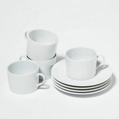 China Customized white saucer stocked in drinkware latest ivory porcelain coffee cup for coffee for sale