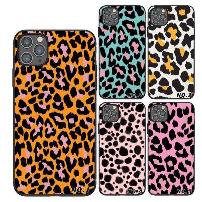 China 100% Fashion Phone Case Eco-friendly European And American Black TPU Leopard Printed Phone Case For iPhone 12 11 11Pro 11Pro Max Case for sale