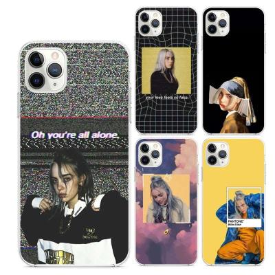 China 100% Transparent Billie Eilish TPU Phone Case Eco-friendly Personality Fashionable Rapper Phone Cases For iPhone 12 11 11Pro11Pro X XR XS Max SE 2020 Max Case for sale