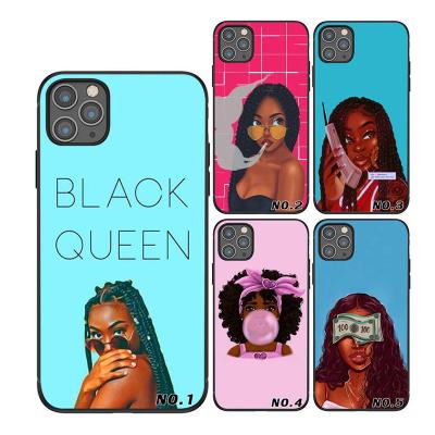 China 100% Eco-friendly Phone Case Top Quality Prints Make Your Own Design Black People Cell Phone Bags For 12 11 11Pro 11Pro 7 Max Plus Max iPhone XR Xs Case for sale