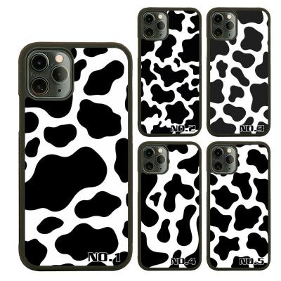 China Hot Selling Anti-fall Cowhide Printing Black TPU Soft Edge Phone Case For Apple Accessories iPhone 12 12Pro 12ProMax Case for sale