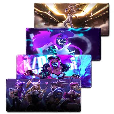 China KDA Akali Kaisa Large Size Gaming Mouse Anti-Slip Eco-Friendly Protective Natural Rubber PC Computer Gamer Mousepad For CS GO LOL Dota for sale