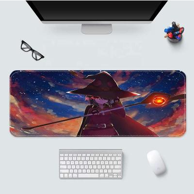 China New Design Anime Konosuba Megumin Anime Mouse Pad Cusotmized Silicone Anti-Slip Table Desk Anti-Slip Size For 400x900x2mm for sale