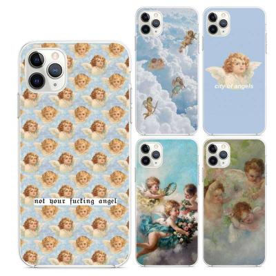 China 100% Transparent Renaissance Angels Case Eco-Friendly TPU Phone Cases For iphone 11 pro 11Pro 8 7 6 6S Max Plus X XS Max XR Case for sale