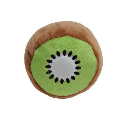 China Squeaky Avocado Cat Dog Plush Toys Funny Toy Wholesale Fruit Style Green Plush Toy Low MOQ Custom Viable Pet Chew for sale