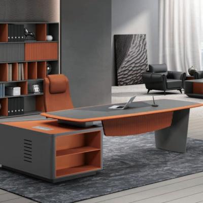 China Best Wholesale Expandable Selling Luxury Veneer Office Furniture Executive Office 240_320cm Modern Wood Desk for sale