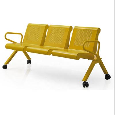 China Contemporary Customized Cool Rolled Steel Seat Kindergarten Kids Waiting Room Chairs With Casters for sale