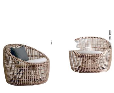 China Customized Nice Wicker-weaving outdoor village /villa /courtyard vocation water - queer and UV-proof leisure sofa for sale