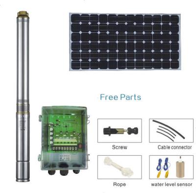 China 3,2 DC-Trommel- der Zentrifugeangetriebene versenkbare Tiefbrunnen-Wasser-Solarpumpen CBM-H SS 72V zu verkaufen