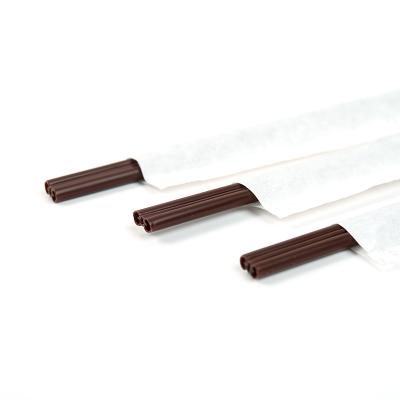 China Disposable PP Coffee Straw Two Or Three Holes Coffee Stirring Rod Hot Drink Small Juice Straw for sale