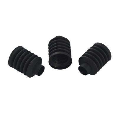 China EPDM silicone etc. NBR FKM Customized Molded Epdm Nbr Fkm Nitrile Silicone Rubber Small Bellows Flexible Rubber Bellows Dust Rubber Seals for sale