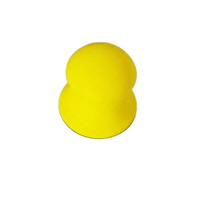 China 3 Inch Wall Customized Shape Black And Yellow Hand Sanding Pad for sale