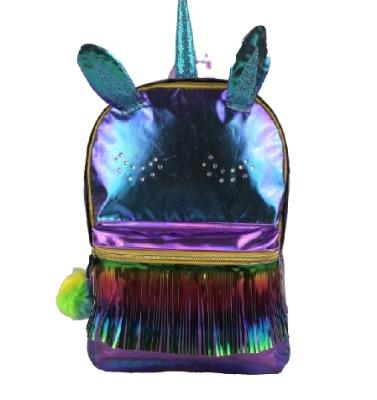 China Other 3D Ears and Horn Kids Backpacks Sparkle and Shine Cute Animal School Bag Children Daypack Schoolbag with Tassels for sale