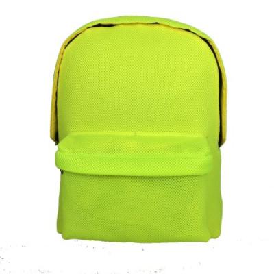 China New Stylish Lightweight Good Quality Shoulder Straps Bags School Yellow Sandwich Mesh Backpack Bag Colors for sale