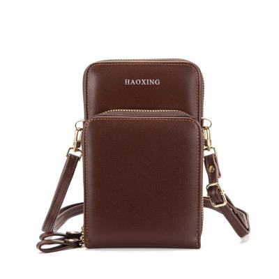 China Fashion Amazon Hot Selling PU Leather Men's Mini Shoulder Mobile Phone Bag Messenger Bag Men Handbag Small Bag Fashion for sale