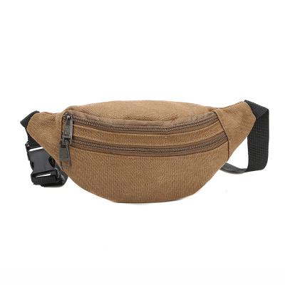 China Water Proof Casual Canvas Fashion Sports Mobile Phone Pussy Pack Unisex Functional Waterproof Outdoor Bag for sale