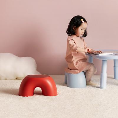 China Modern Simple Mature Home Stool Comfortable Stool Rainbow Shoe Stool Non-slip Durable Stool for sale