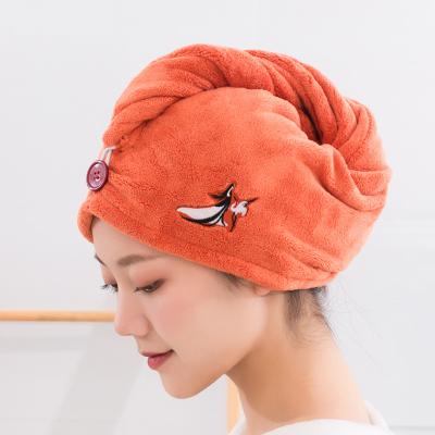 China Wholesale Sublimation Microfiber Wrap Turban Salon Turban Hair Dryer Hat Ultra-thin Quick Towel Dry Viable for sale