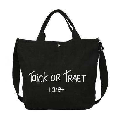 China 100% High Quality Customized Eco-friendly Double Handle Logo Cotton Tote Shopping Bags With Long Shoulder for sale