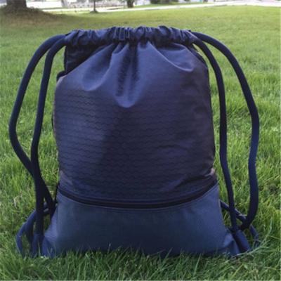 China Casual DAY BACKPACK String Bags Drawstring Sports Backpack Gym Yoga Shoulder Bag With Zipper Pocket for sale