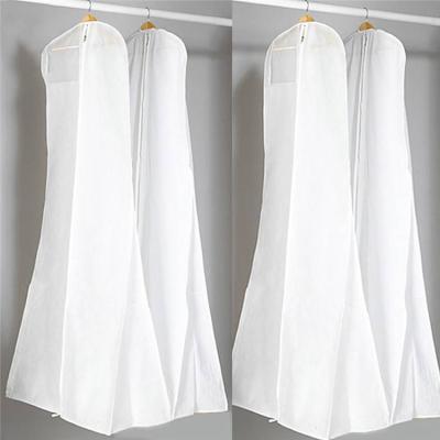 China Extra Large Long Storage Garment Wedding Dress Clothes Dress Cover Suit Dustproof Bag Wedding for sale