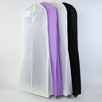 China Custom Logo Cover Wedding Long Dress Wedding Dress Nonwoven Garment Bag Wholesale Quality Storage for sale