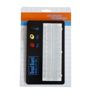 China Black Aluminum Backing Plate Solderless 830 Breadboard for sale