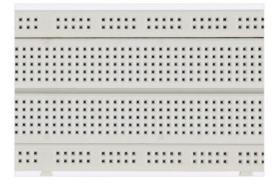 China 830 Tie Point White Electronic Solderless Breadboard for sale