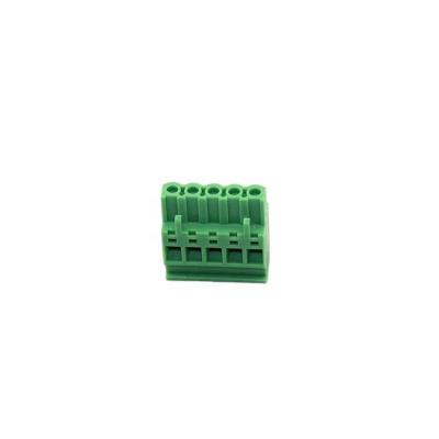 China Wide Spacing PA66 Pluggable Terminal Block 7.5/7.62 Mm 28-12AWG HQ2EDGKA Female Electric for sale