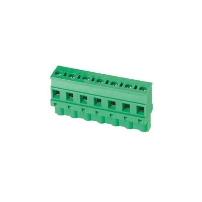 China 300V 15A Plug In Terminal Block Connector HQ2EDGKB-7.5/7.62 Mm Pitch Wire To Panel PCB for sale