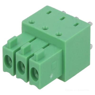 China 2-24 Pin 3.5/3.81 Mm Spacing Vertical Angle Plug-In Terminal Block HQ15EDGB for sale