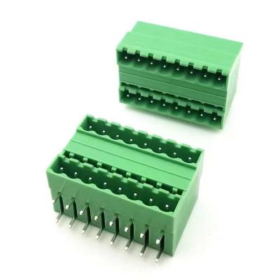 China Pluggable Type Terminal Block PCB 2 Pin 3 Pin 24 Pin 5.08mm Pitch for sale