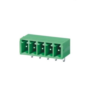 China Right Angle Pin 3.5 / 3.81 Screwless Terminal Block Plug In Type for sale