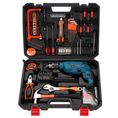 China 128 PCS Electric Hand Power Tool Box Set 13mm Drive Impact Ctric Machine Tool Set Power Drills SG01 for sale