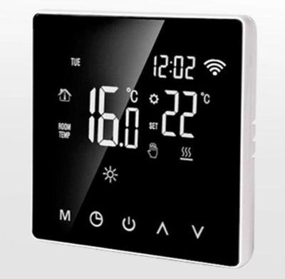 China Smart Wall Mounted Controller Boiler Temperature Setting WIFI Connection Electric Floor Heating Temperature Controller 86*86*40mm for sale