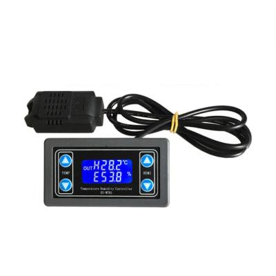 China Digital Temperature Humidity Controller Thermostat Switch Thermometer Hygrometer Regulator DC 6-30V 10A 79*43*40mm for sale